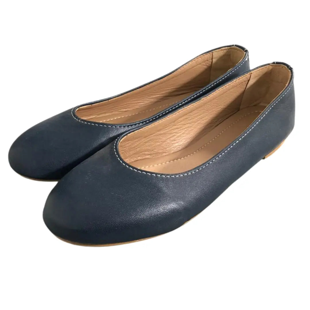 Sanis Women's Classic Leather Flats Sanis Shoes