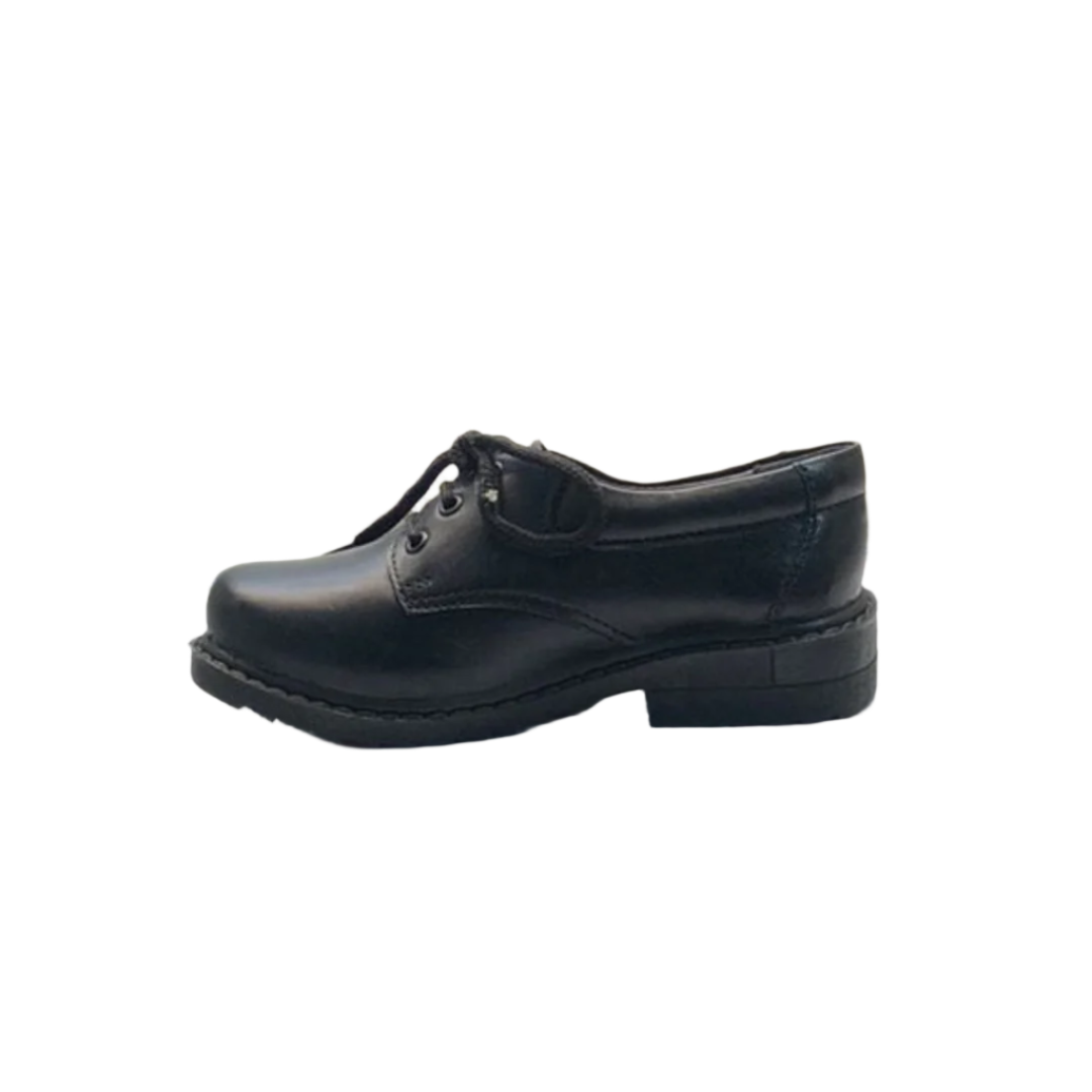 Black Leather School Shoes for Boys - Comfortable & Stylish Sanis Shoes