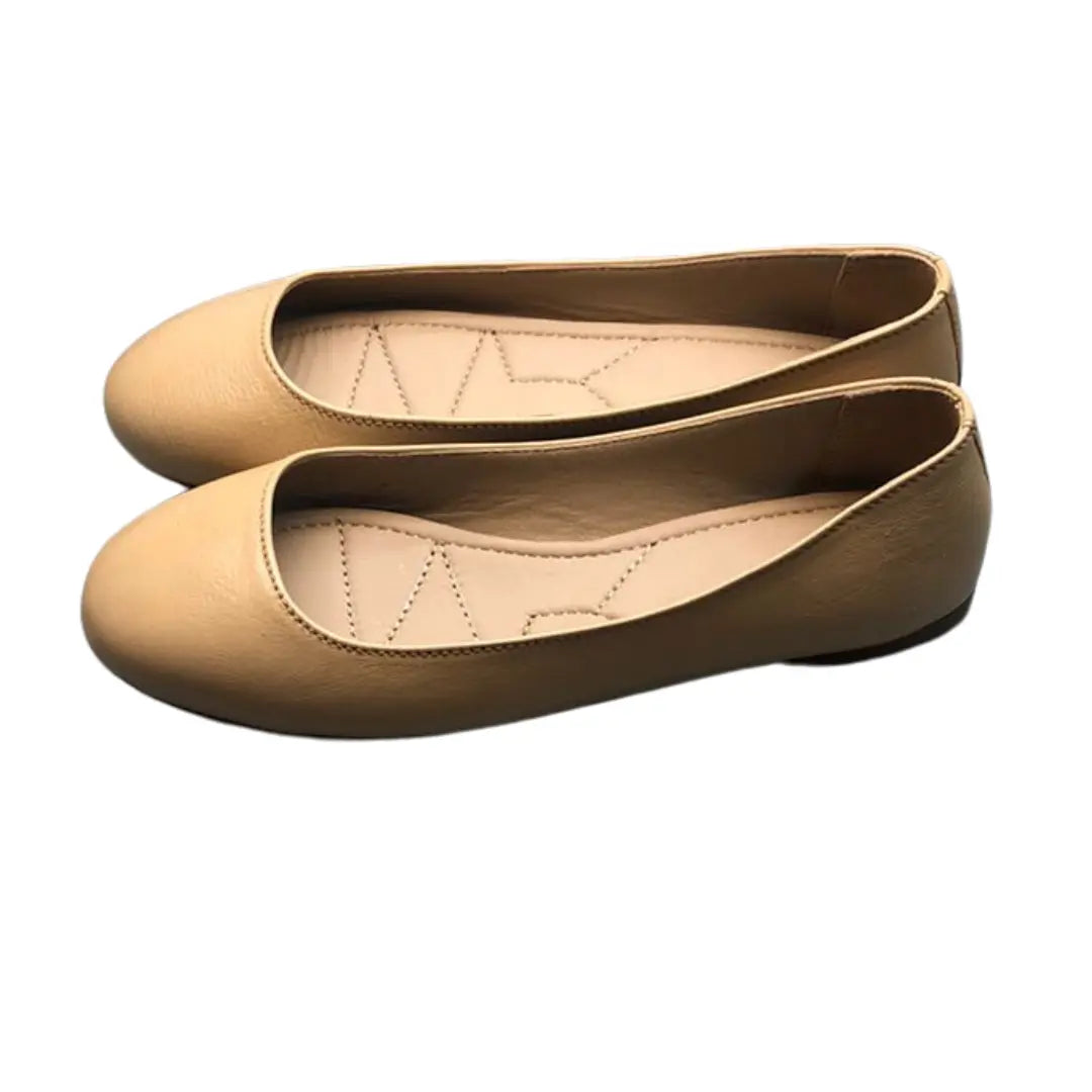 Simple & Chic: Sanis Leather Ballet Flats Sanis Shoes