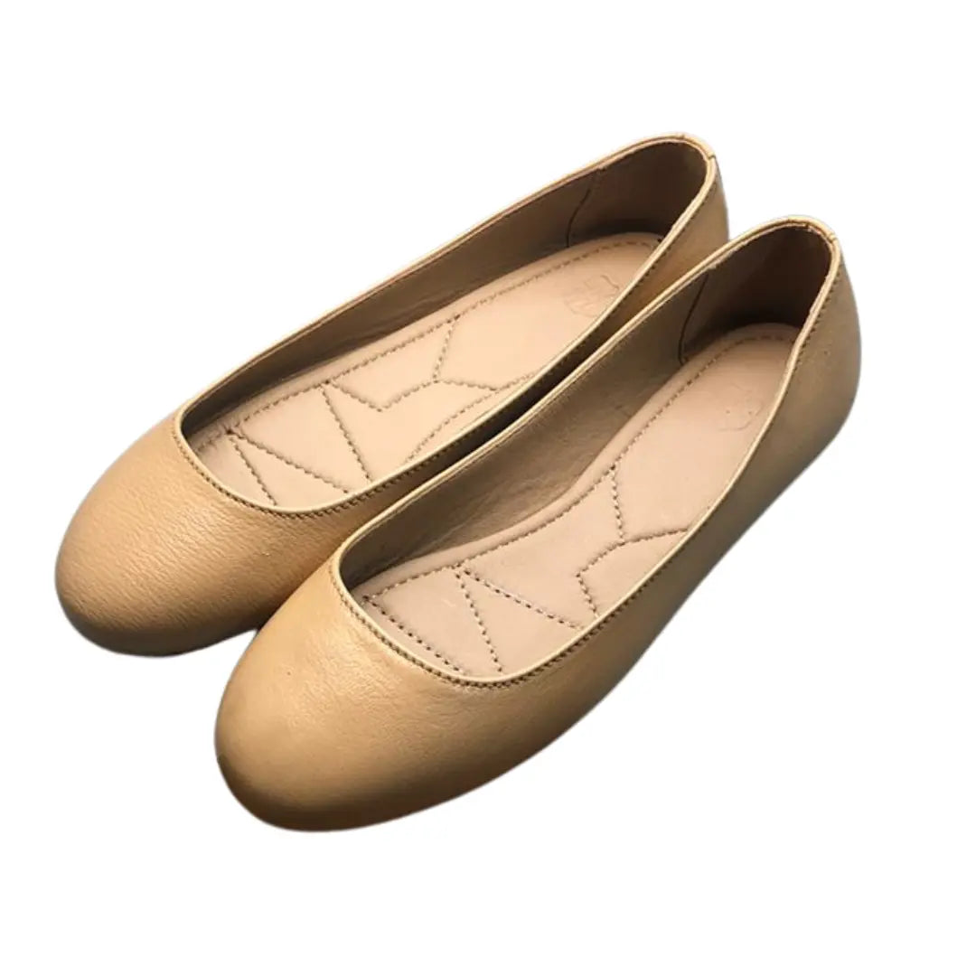 Simple & Chic: Sanis Leather Ballet Flats Sanis Shoes