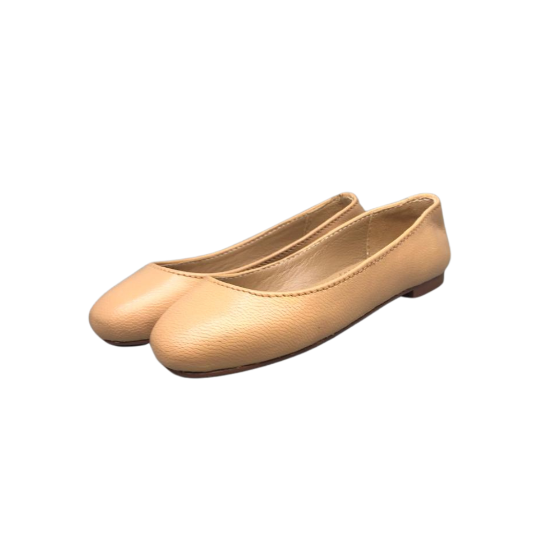 Soft Leather Slip-On Flats for Little Girls Sanis Shoes