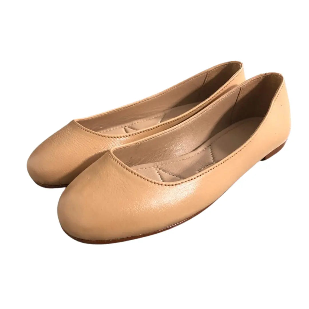 Simple & Chic: Sanis Leather Ballet Flats Sanis Shoes