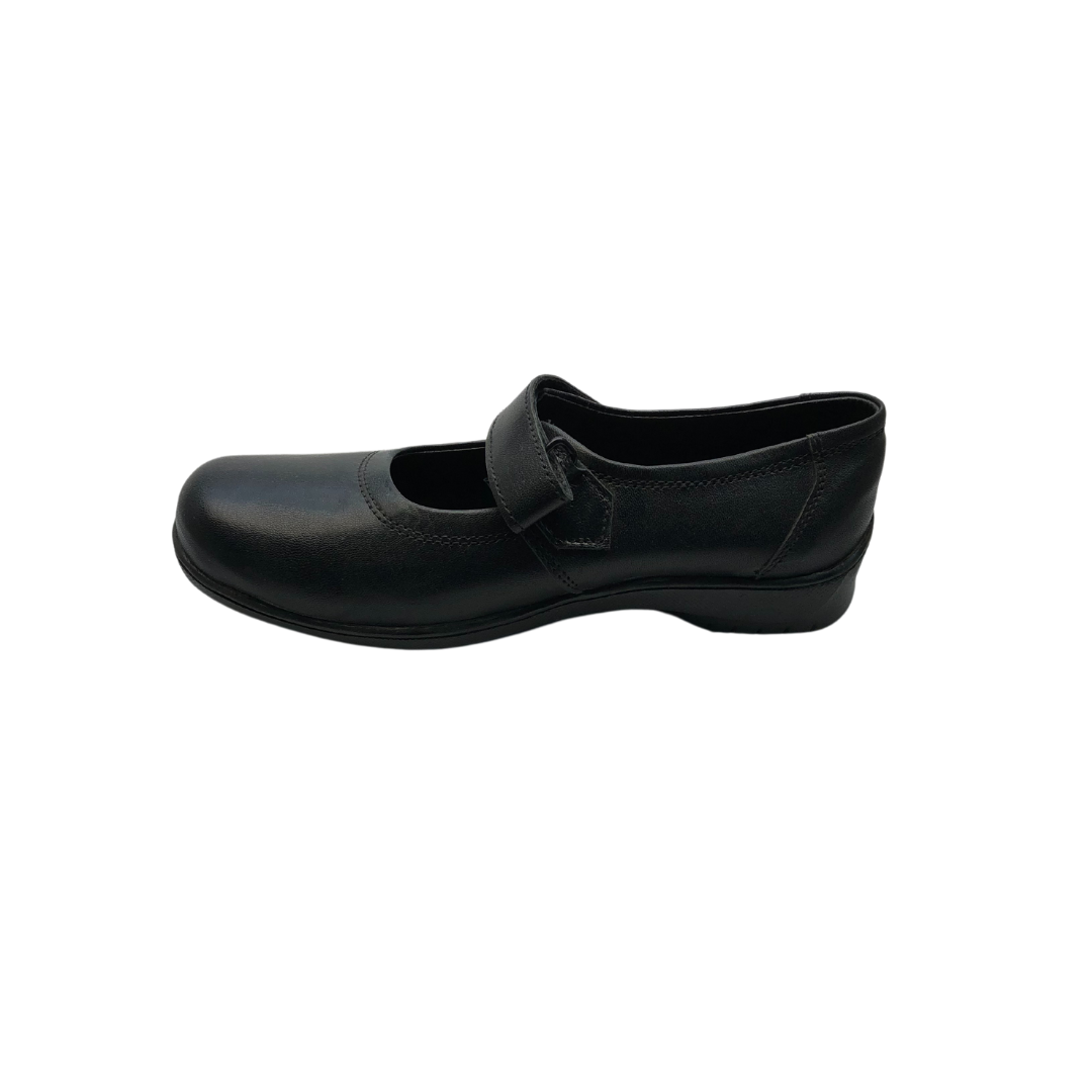 Chic Black Leather Mary Jane School Shoes for Girls Sanis Shoes