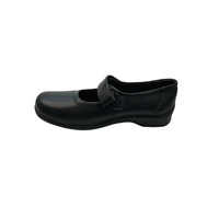 Chic Black Leather Mary Jane School Shoes for Girls Sanis Shoes