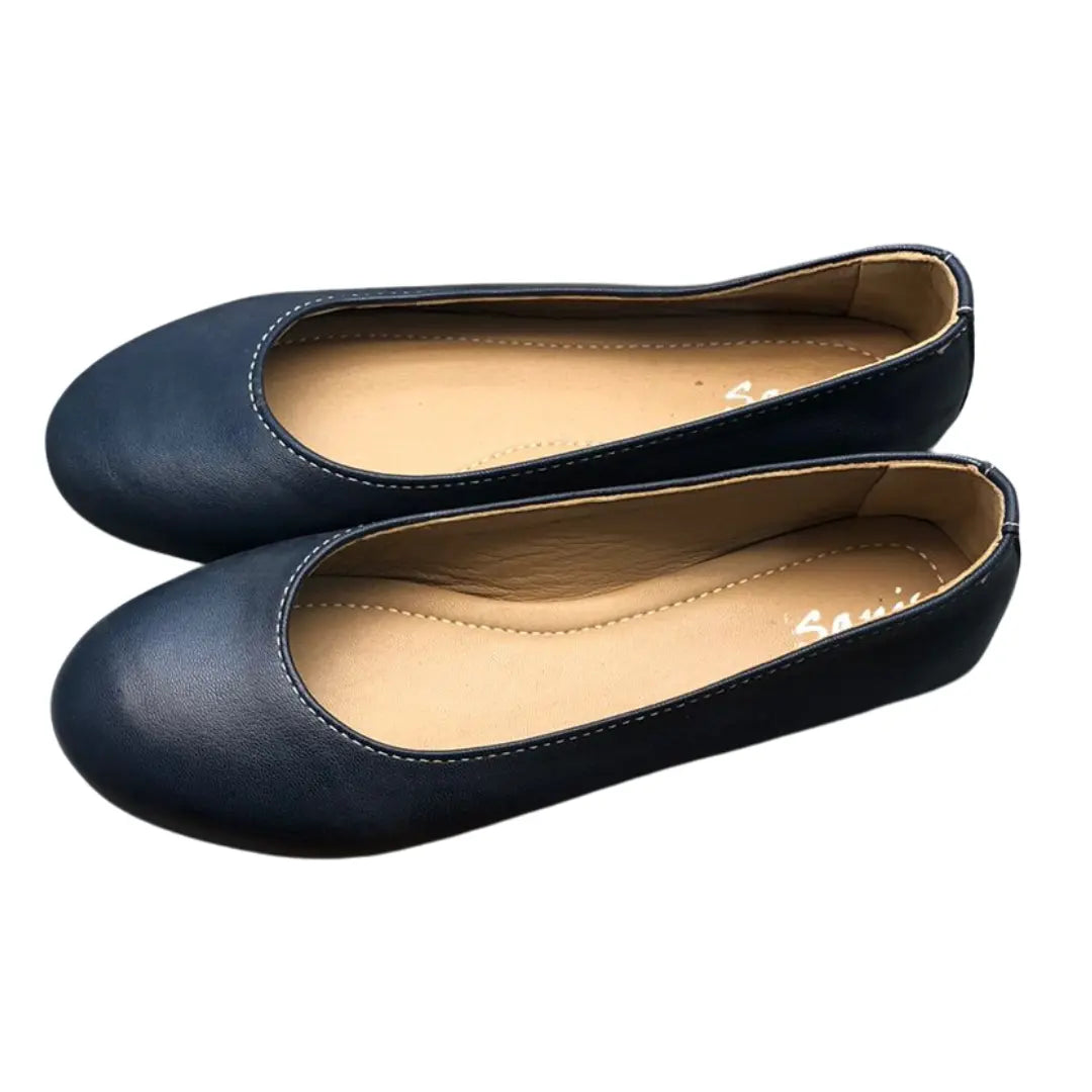 Sanis Women's Classic Leather Flats Sanis Shoes